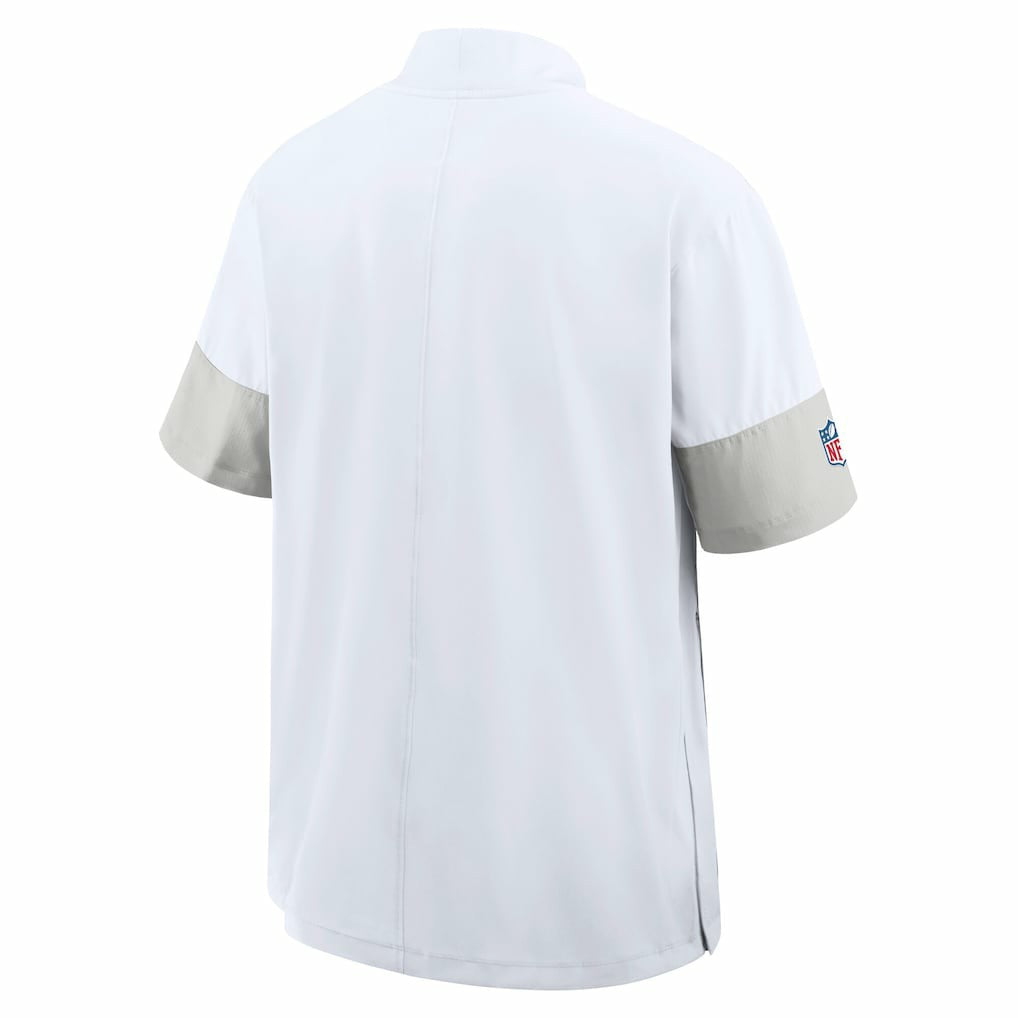 New Orleans Saints Nike Sideline Short Sleeve Quarter-Zip Dri-FIT Coach Jacket