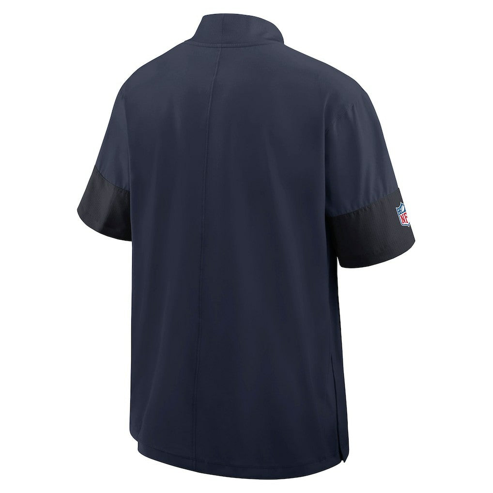 Denver Broncos Nike Sideline Short Sleeve Quarter-Zip Dri-FIT Coach Jacket