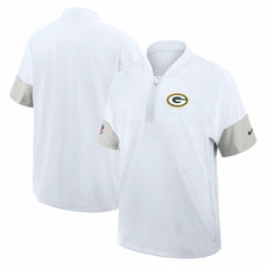 Green Bay Packers Nike Sideline Short Sleeve Quarter-Zip Dri-FIT Coach Jacket