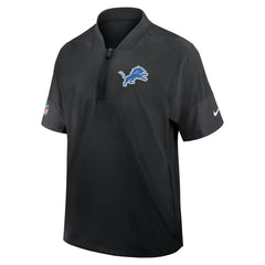 Detroit Lions Nike Sideline Short Sleeve Quarter-Zip Dri-FIT Coach Jacket