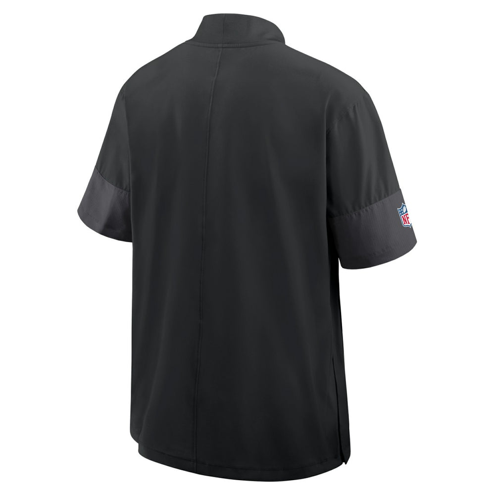 Detroit Lions Nike Sideline Short Sleeve Quarter-Zip Dri-FIT Coach Jacket