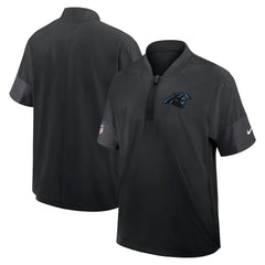 Carolina Panthers Nike Sideline Short Sleeve Quarter-Zip Dri-FIT Coach Jacket