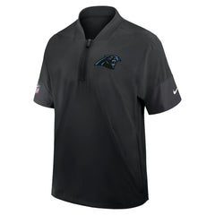 Carolina Panthers Nike Sideline Short Sleeve Quarter-Zip Dri-FIT Coach Jacket