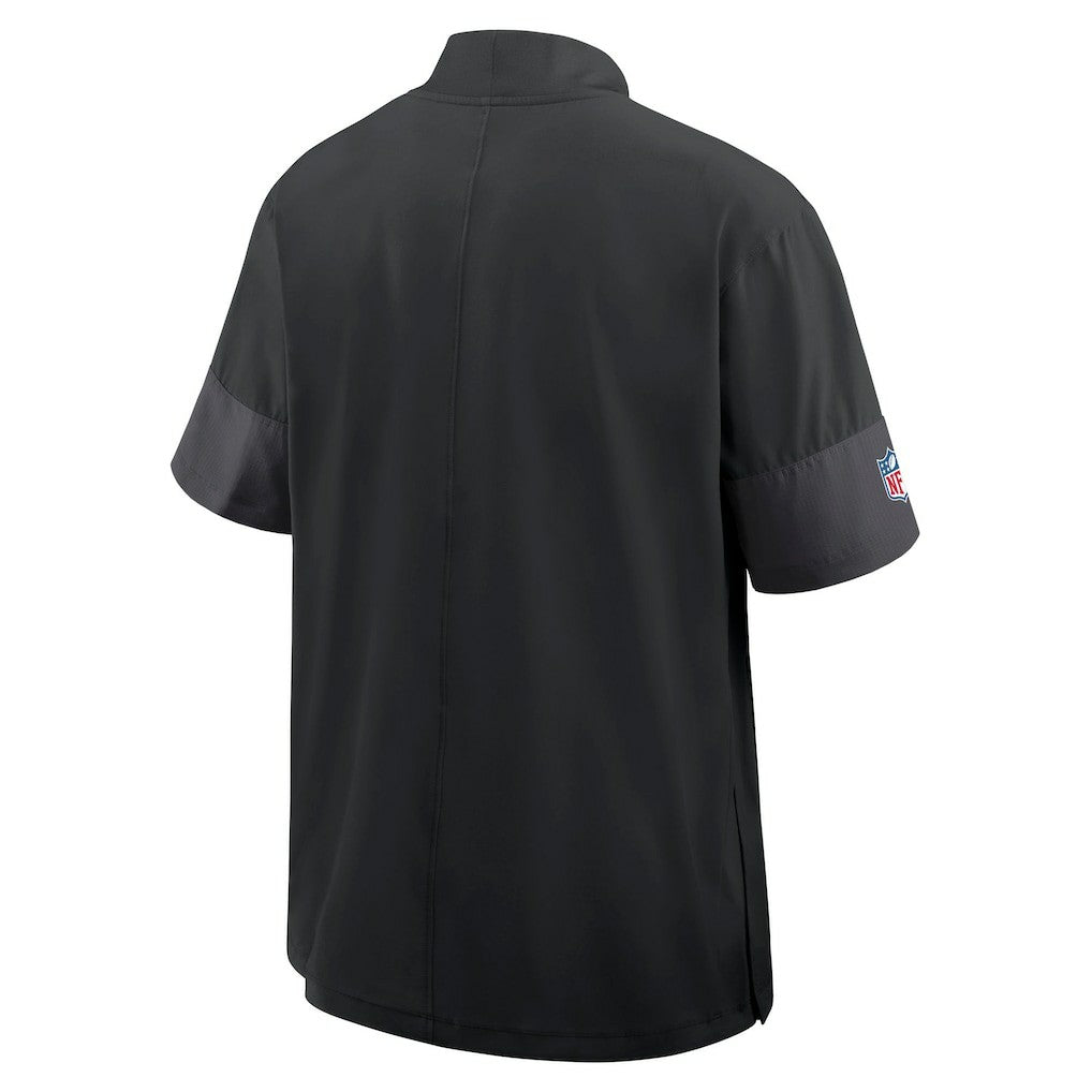 Carolina Panthers Nike Sideline Short Sleeve Quarter-Zip Dri-FIT Coach Jacket