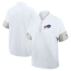 Buffalo Bills Nike Sideline Short Sleeve Quarter-Zip Dri-FIT Coach Jacket