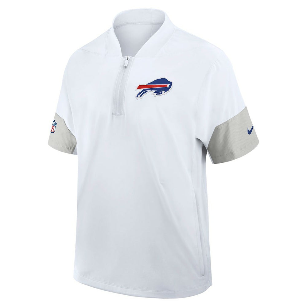 Buffalo Bills Nike Sideline Short Sleeve Quarter-Zip Dri-FIT Coach Jacket