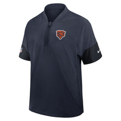 Chicago Bears Nike Sideline Short Sleeve Quarter-Zip Dri-FIT Coach Jacket