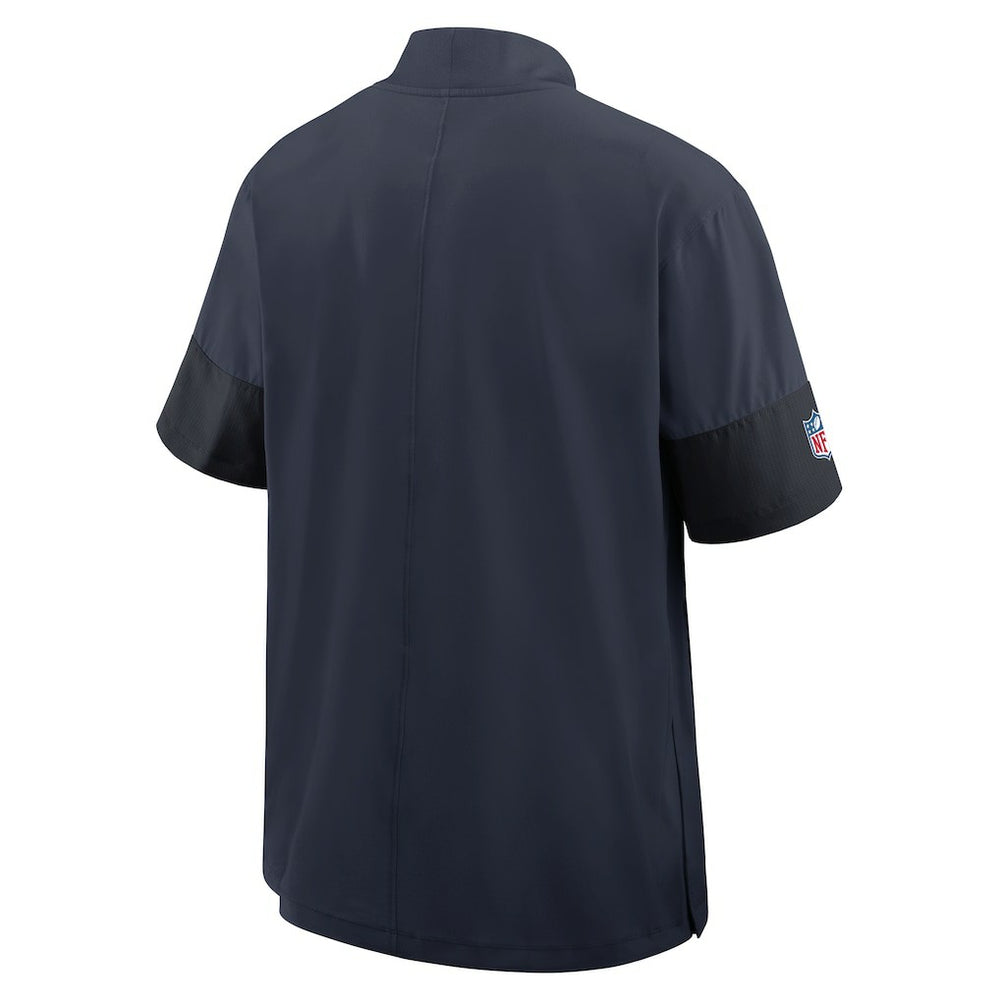 Chicago Bears Nike Sideline Short Sleeve Quarter-Zip Dri-FIT Coach Jacket