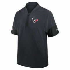 Houston Texans Nike Sideline Short Sleeve Quarter-Zip Dri-FIT Coach Jacket