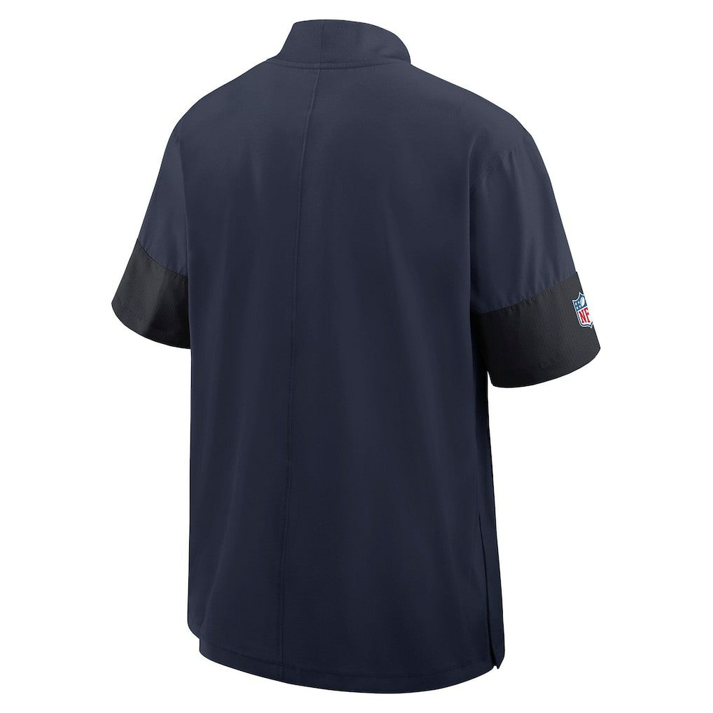 Dallas Cowboys Nike Sideline Short Sleeve Quarter-Zip Dri-FIT Coach Jacket