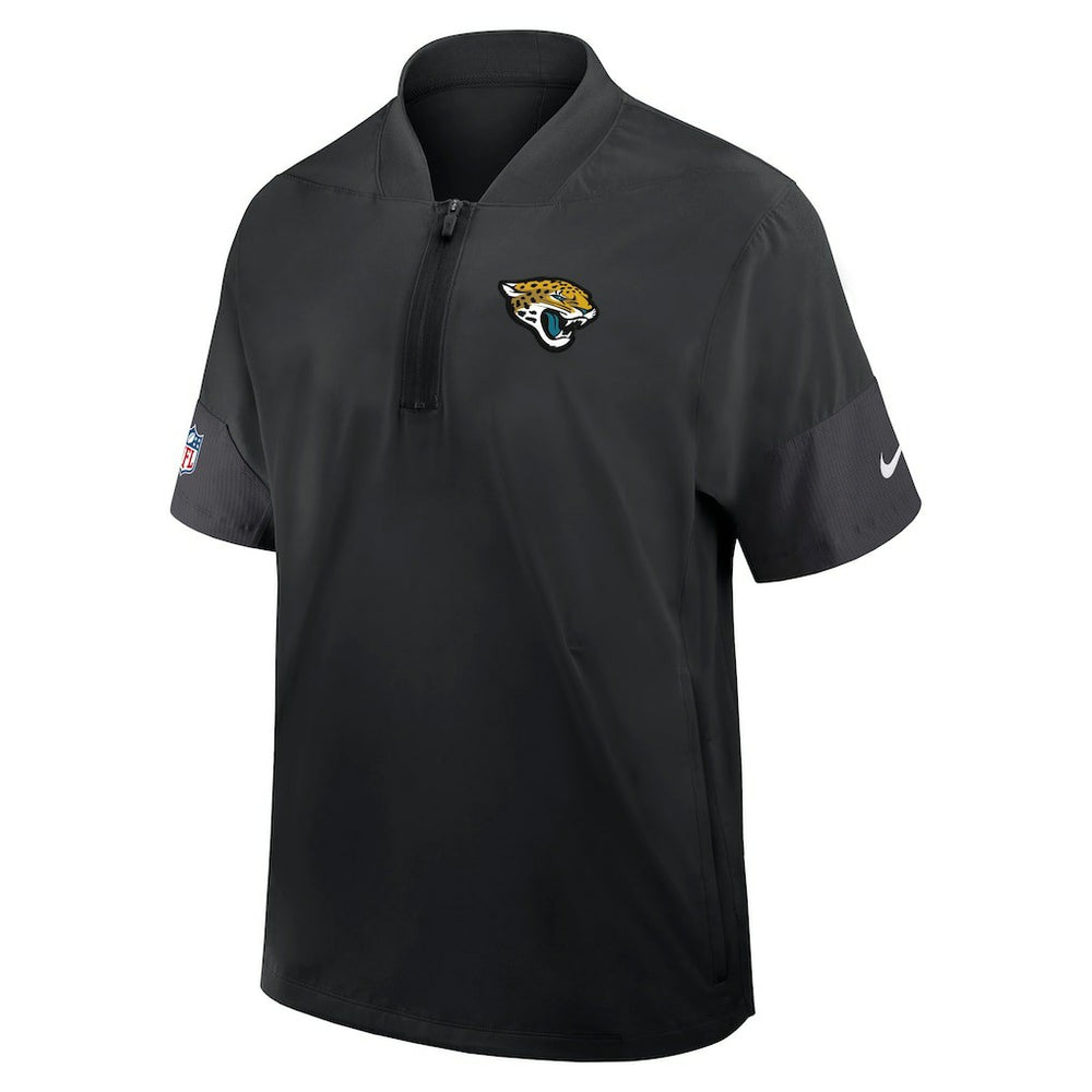 Jacksonville Jaguars Nike Sideline Short Sleeve Quarter-Zip Dri-FIT Coach Jacket