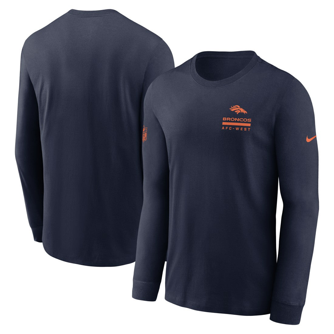 Denver Broncos Nike Sideline Dri-FIT Long Sleeve T-Shirt