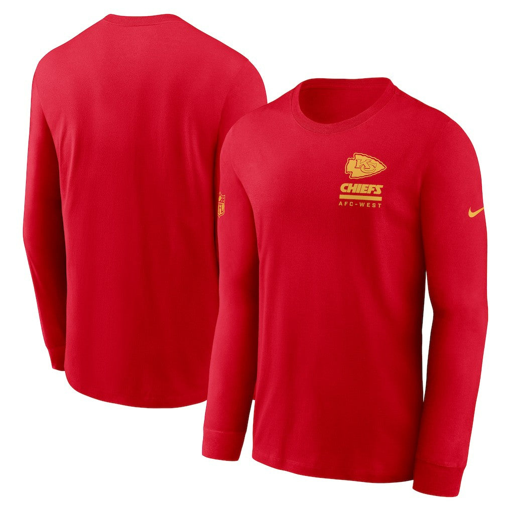 Kansas City Chiefs Nike Sideline Dri-FIT Long Sleeve T-Shirt