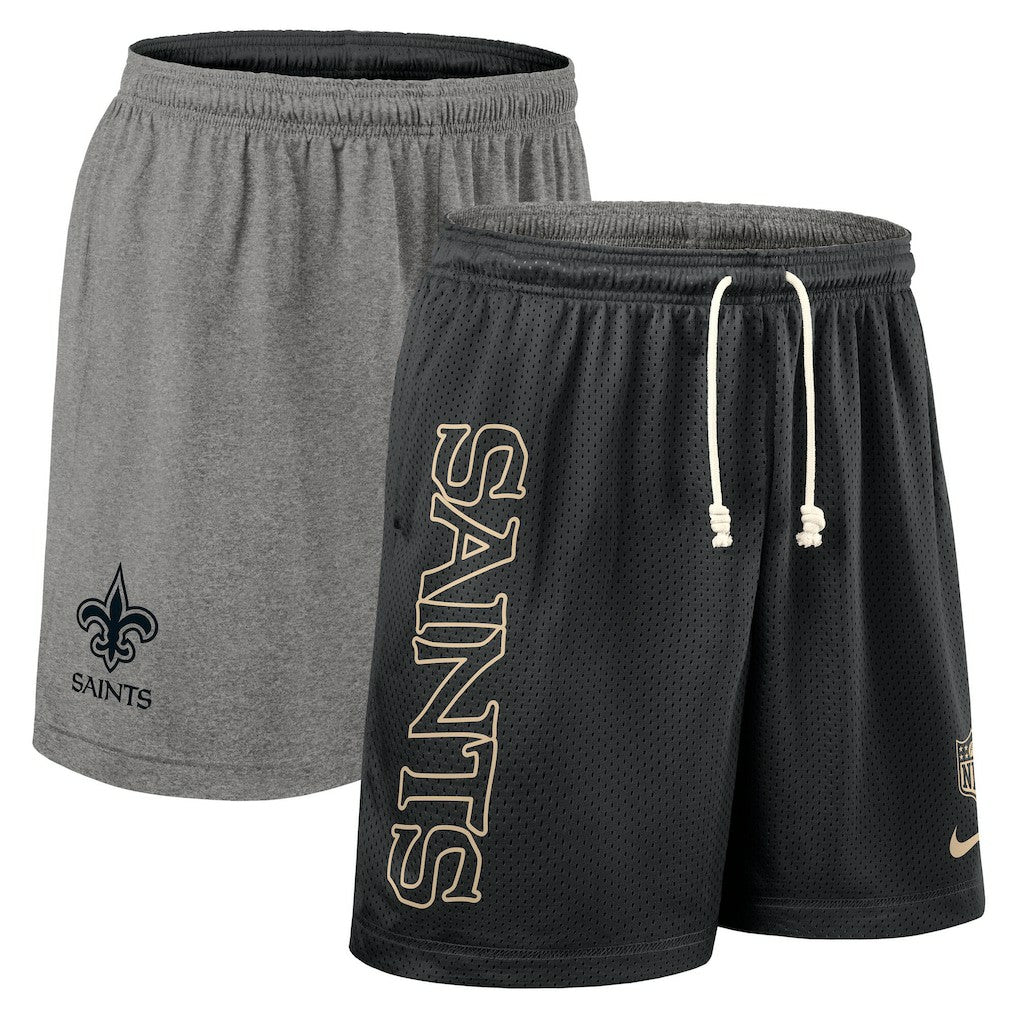 New Orleans Saints Nike Sideline Reversible Dri-FIT Shorts