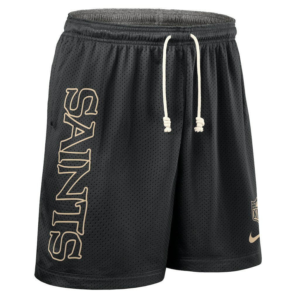 New Orleans Saints Nike Sideline Reversible Dri-FIT Shorts