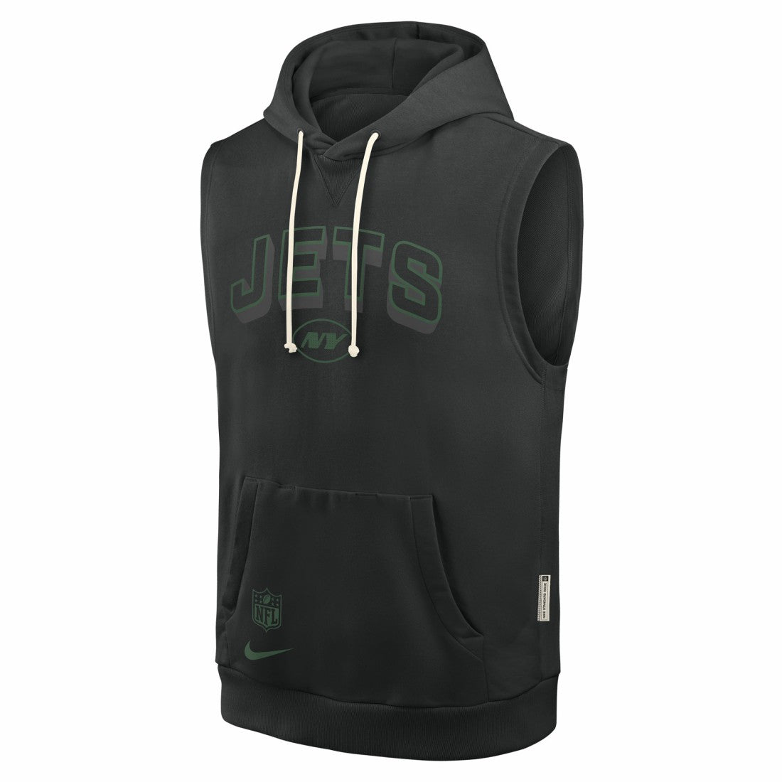 New York Jets Nike Sideline Standard Issue Dri-FIT Sleeveless Hoodie