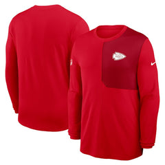 Kansas City Chiefs Nike Sideline Coach UV Dri-FIT Long Sleeve Shirt