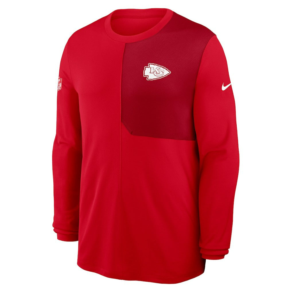 Kansas City Chiefs Nike Sideline Coach UV Dri-FIT Long Sleeve Shirt