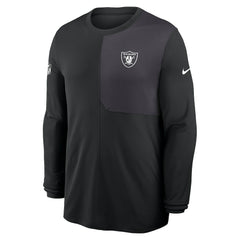 Las Vegas Raiders Nike Sideline Coach UV Dri-FIT Long Sleeve Shirt