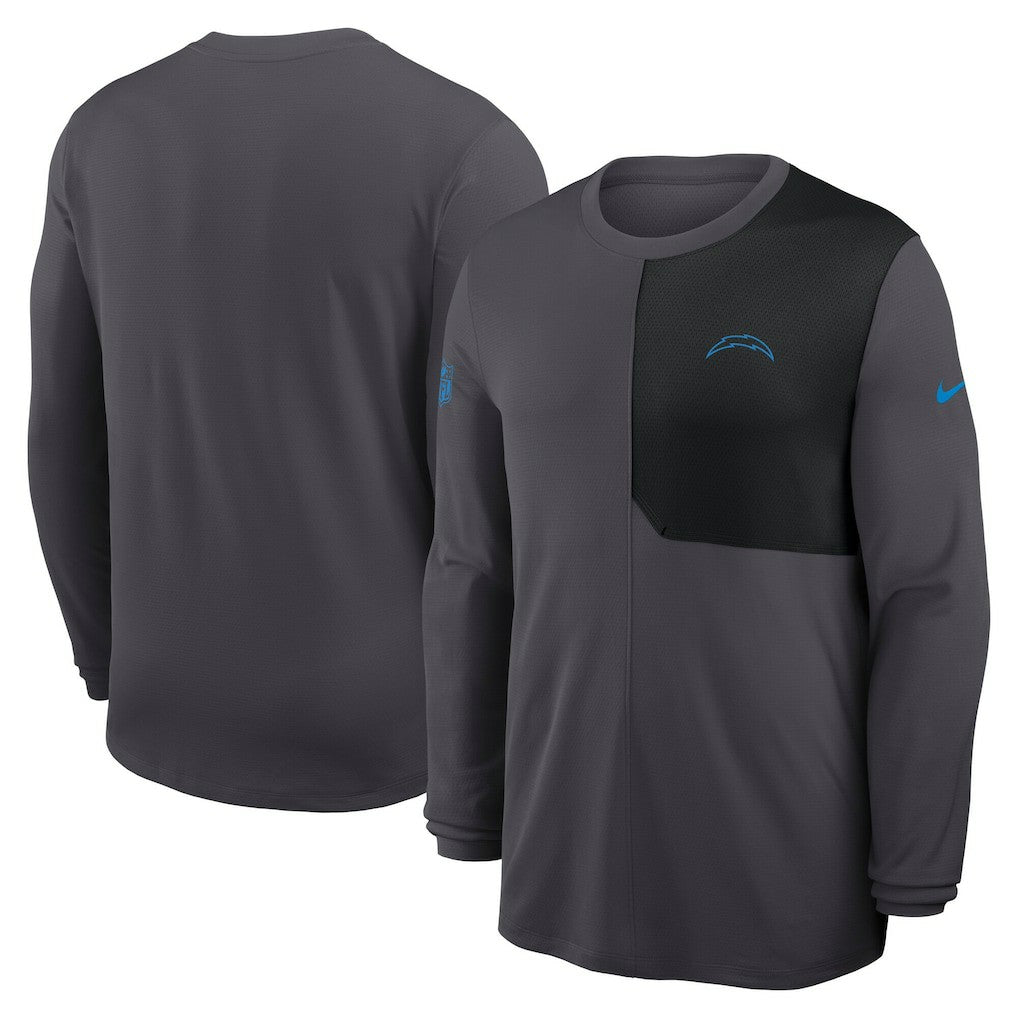 Los Angeles Chargers Nike Sideline Coach UV Dri-FIT Long Sleeve Shirt