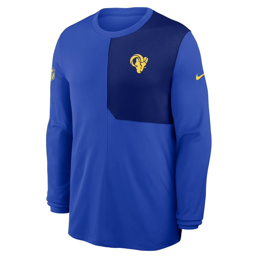Los Angeles Rams Nike Sideline Coach UV Dri-FIT Long Sleeve Shirt