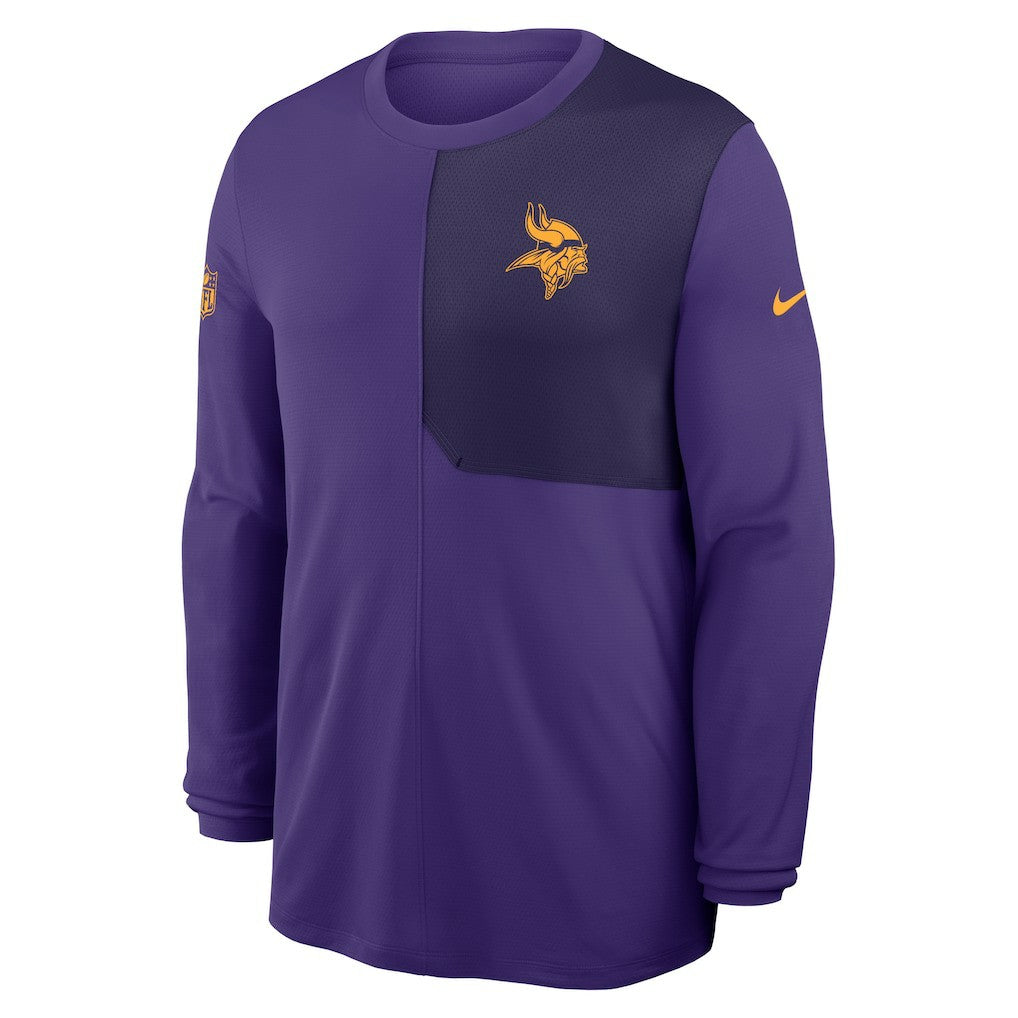 Minnesota Vikings Nike Sideline Coach UV Dri-FIT Long Sleeve Shirt