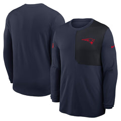 New England Patriots Nike Sideline Coach UV Dri-FIT Long Sleeve Shirt