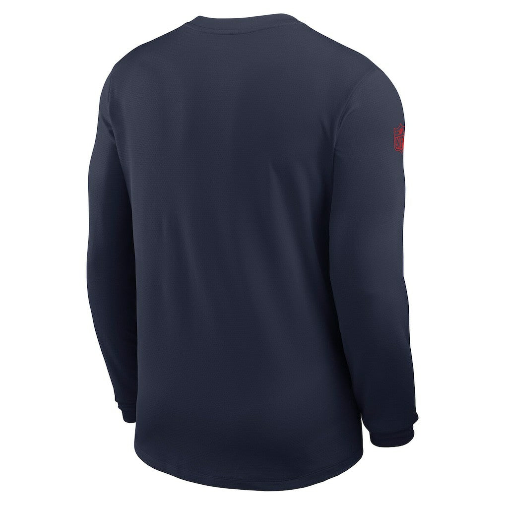New England Patriots Nike Sideline Coach UV Dri-FIT Long Sleeve Shirt