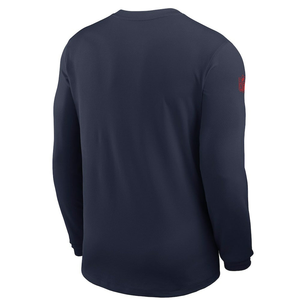 New England Patriots Nike Sideline Coach UV Dri-FIT Long Sleeve Shirt
