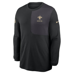 New Orleans Saints Nike Sideline Coach UV Dri-FIT Long Sleeve Shirt