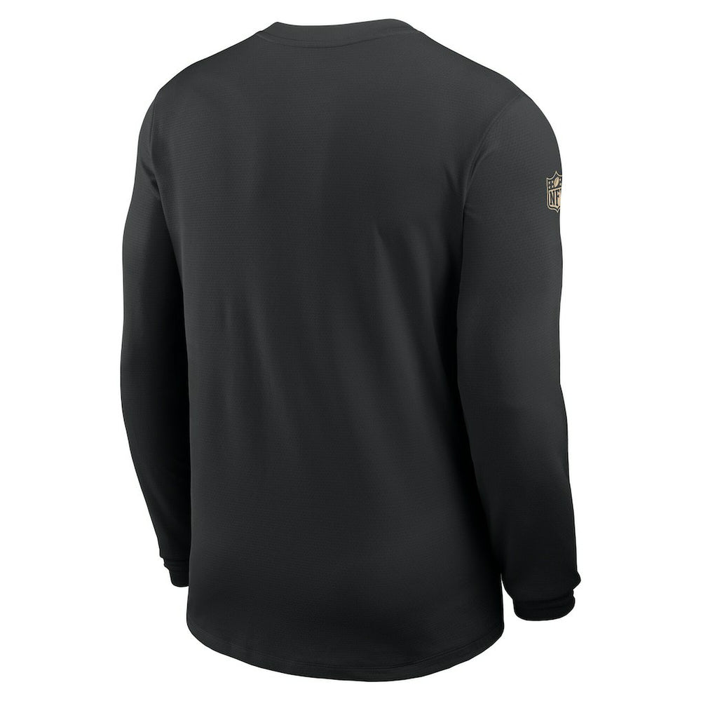New Orleans Saints Nike Sideline Coach UV Dri-FIT Long Sleeve Shirt