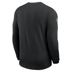 New Orleans Saints Nike Sideline Coach UV Dri-FIT Long Sleeve Shirt