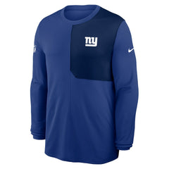 New York Giants Nike Sideline Coach UV Dri-FIT Long Sleeve Shirt
