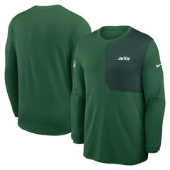 New York Jets Nike Sideline Coach UV Dri-FIT Long Sleeve Shirt