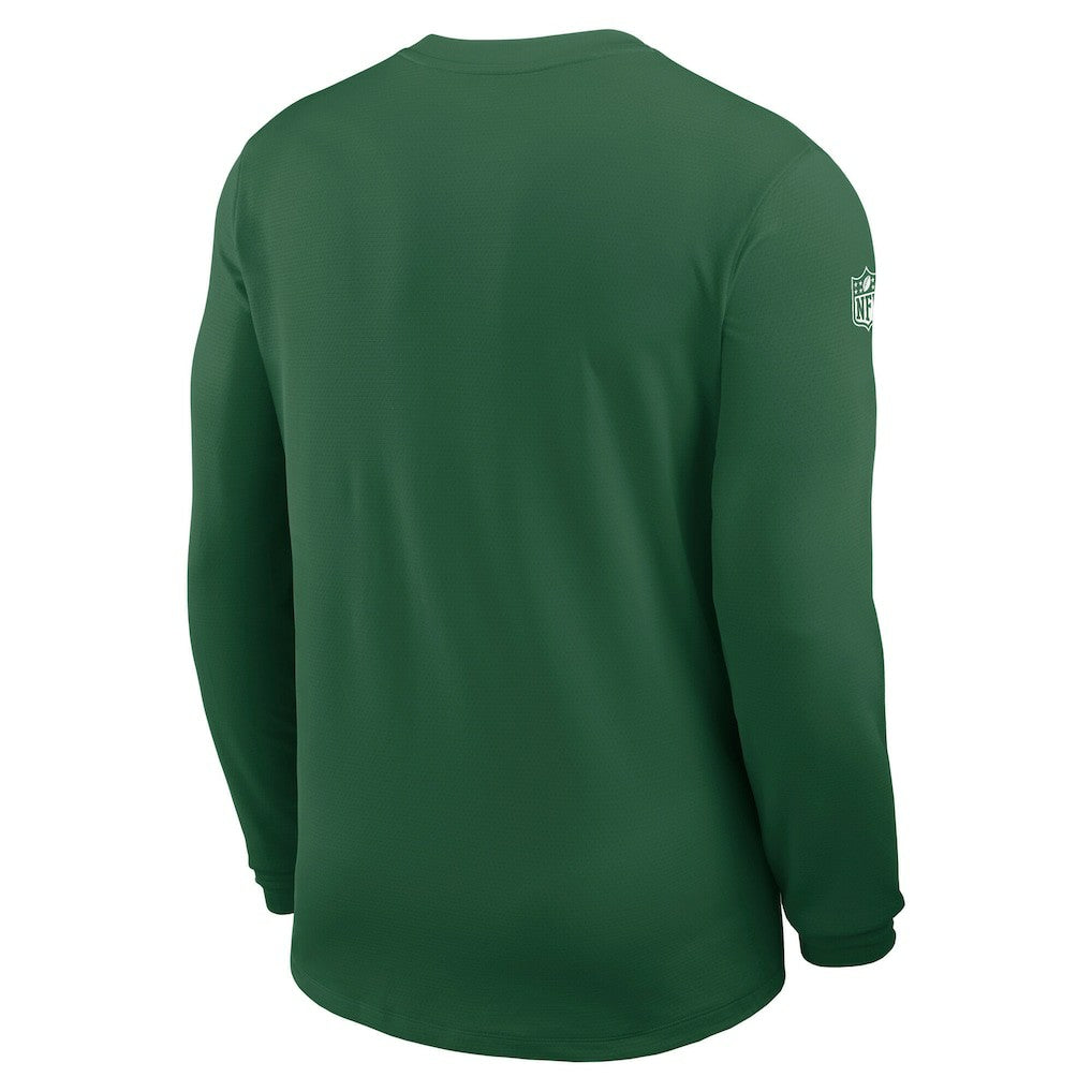 New York Jets Nike Sideline Coach UV Dri-FIT Long Sleeve Shirt