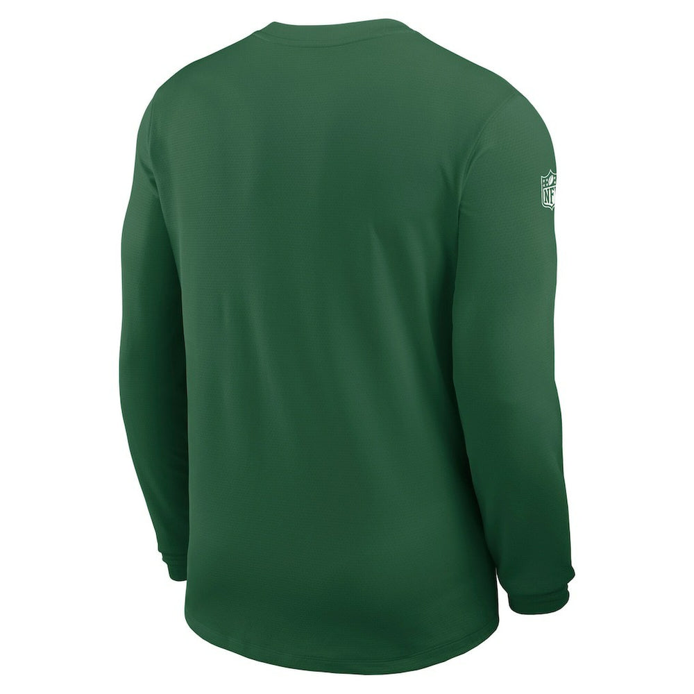 New York Jets Nike Sideline Coach UV Dri-FIT Long Sleeve Shirt