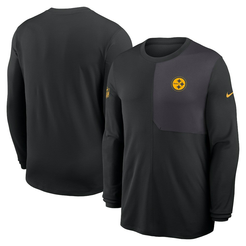 Pittsburgh Steelers Nike Sideline Coach UV Dri-FIT Long Sleeve Shirt