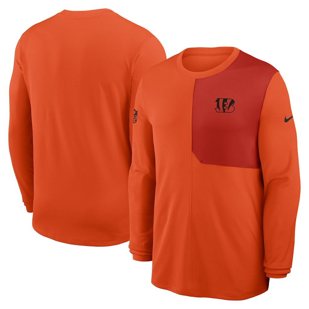 Cincinnati Bengals Nike Sideline Coach UV Dri-FIT Long Sleeve Shirt