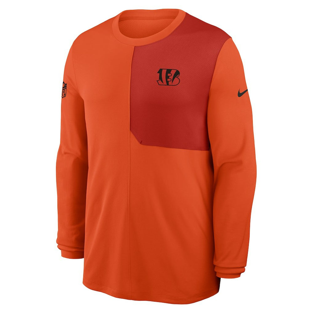 Cincinnati Bengals Nike Sideline Coach UV Dri-FIT Long Sleeve Shirt