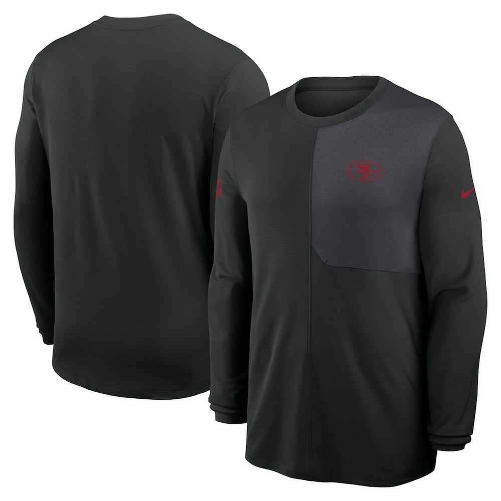 San Francisco 49ers Nike Sideline Coach UV Dri-FIT Long Sleeve Shirt