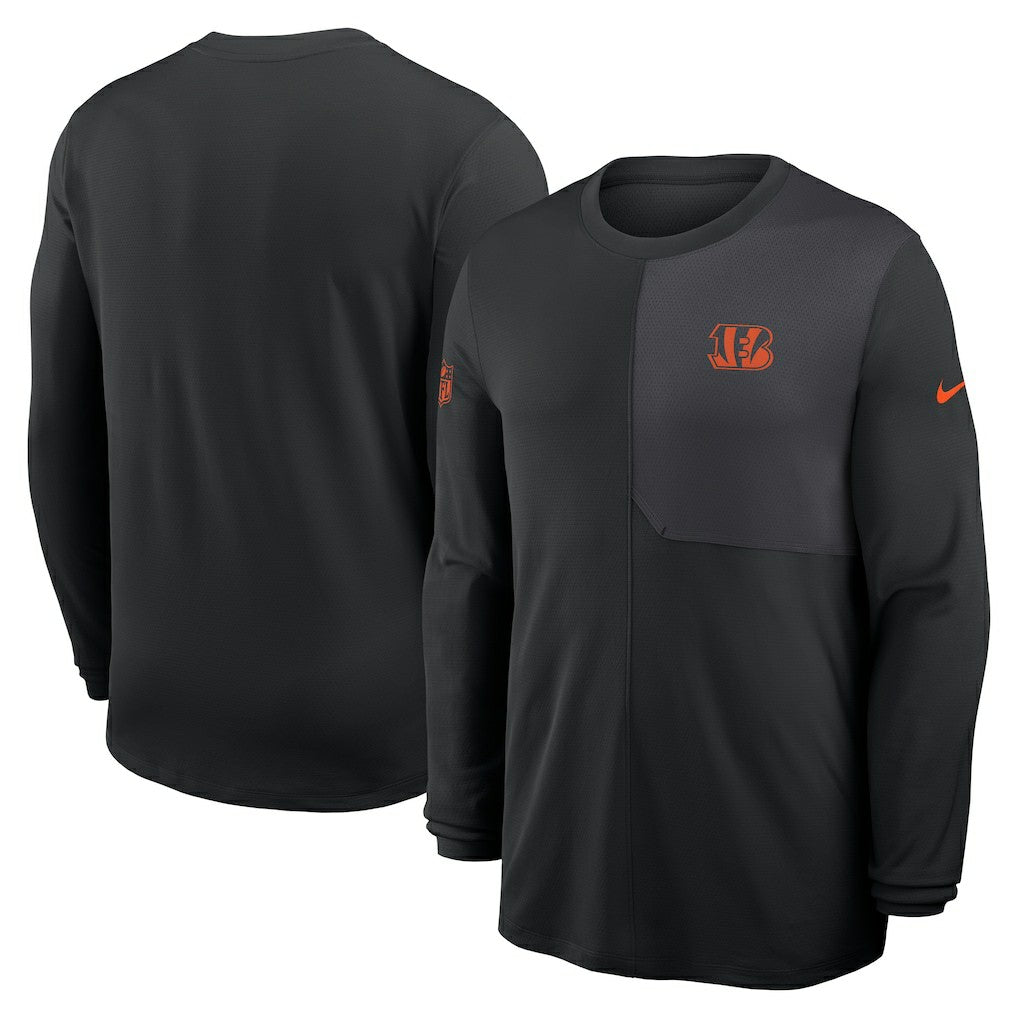 Cincinnati Bengals Nike Sideline Coach UV Dri-FIT Long Sleeve Shirt