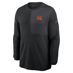 Cincinnati Bengals Nike Sideline Coach UV Dri-FIT Long Sleeve Shirt