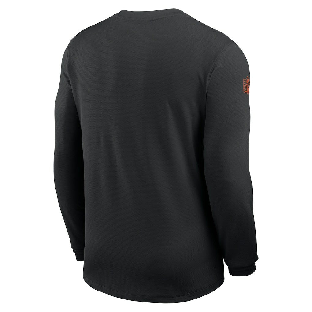 Cincinnati Bengals Nike Sideline Coach UV Dri-FIT Long Sleeve Shirt