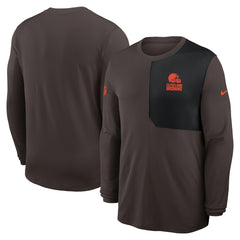 Cleveland Browns Nike Sideline Coach UV Dri-FIT Long Sleeve Shirt