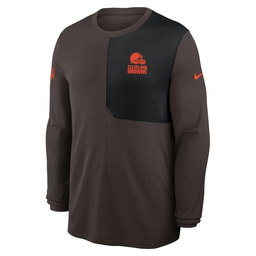 Cleveland Browns Nike Sideline Coach UV Dri-FIT Long Sleeve Shirt