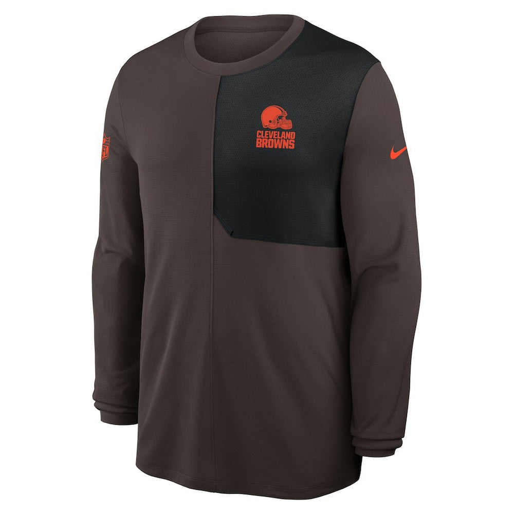 Cleveland Browns Nike Sideline Coach UV Dri-FIT Long Sleeve Shirt