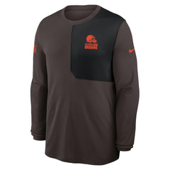 Cleveland Browns Nike Sideline Coach UV Dri-FIT Long Sleeve Shirt