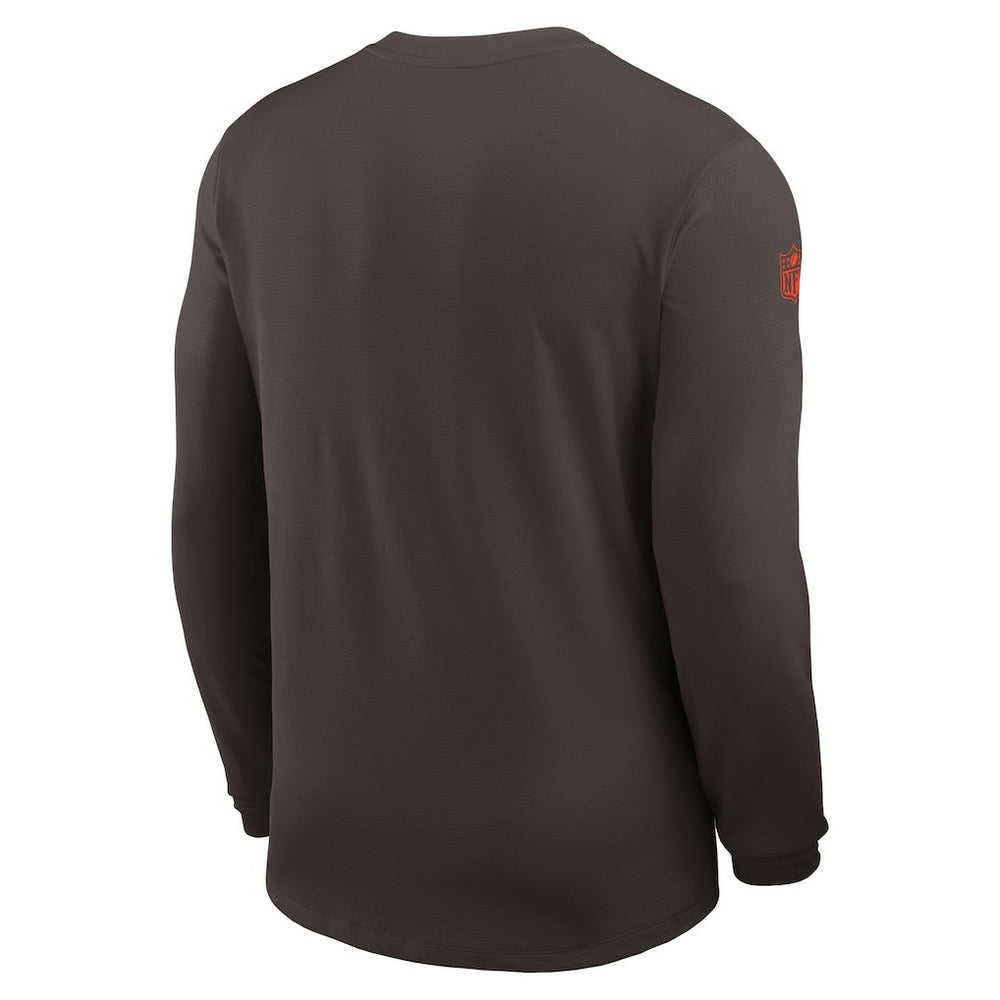 Cleveland Browns Nike Sideline Coach UV Dri-FIT Long Sleeve Shirt