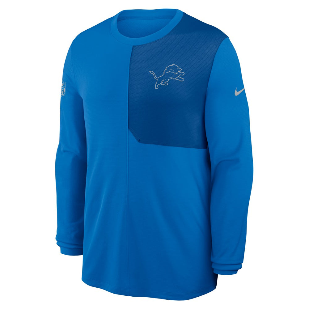 Detroit Lions Nike Sideline Coach UV Dri-FIT Long Sleeve Shirt
