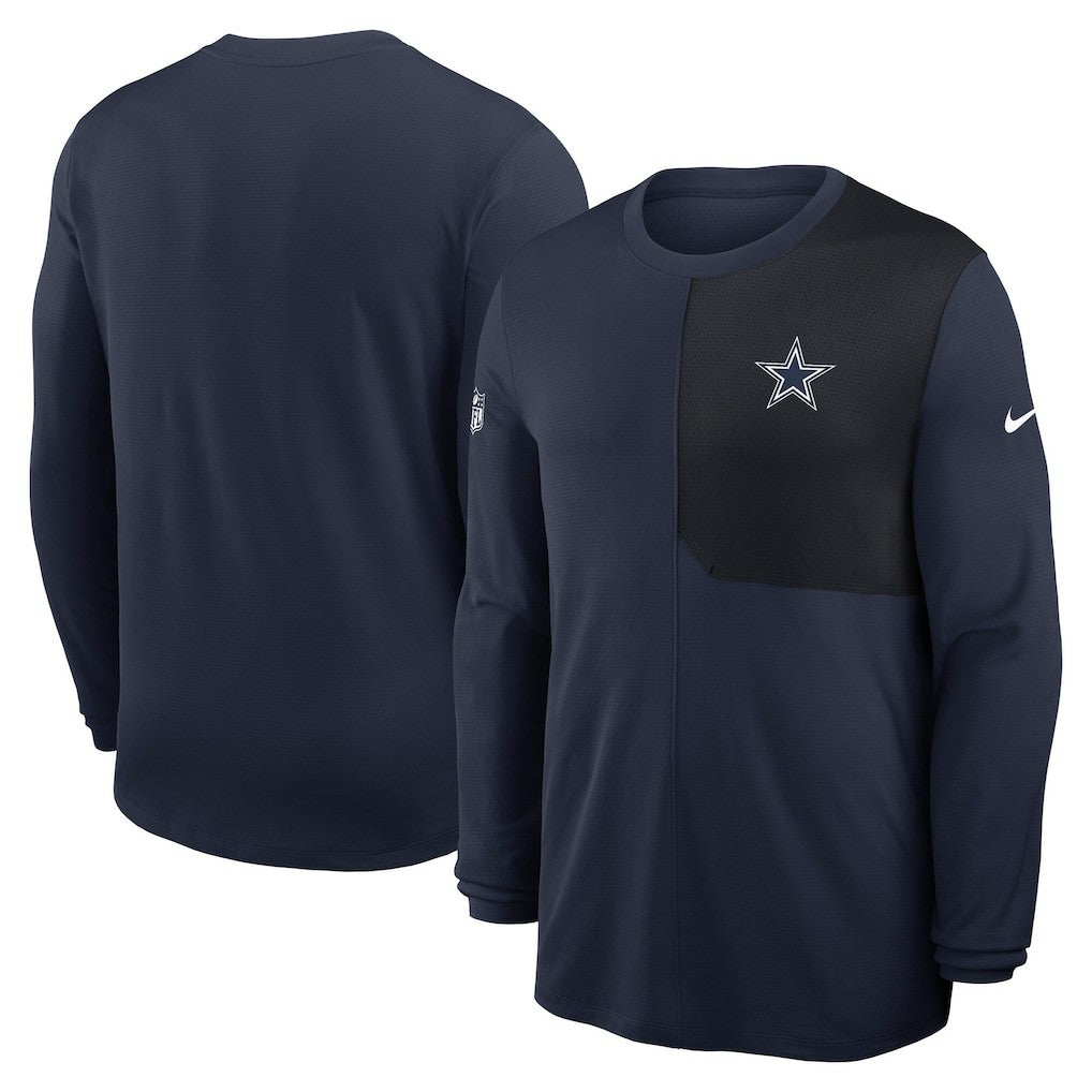 Dallas Cowboys Nike Sideline Coach UV Dri-FIT Long Sleeve Shirt